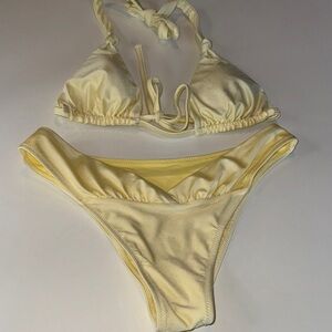 Blackbough Light Yellow Bikini Set